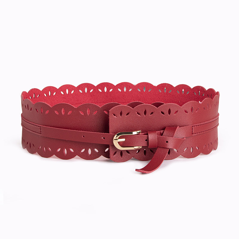 Bohemian belt bohemian style belt lace cutout sweet lady wide belt women's all-match waist seal