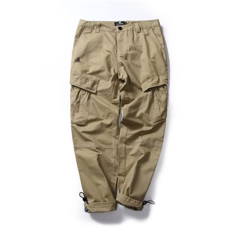 Cross-border foreign trade wear-resistant multi-pocket cargo pants men's straight-leg trousers work pants labor protection pants loose plus size pants
