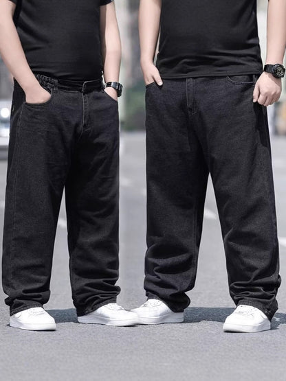 Jeans men's plus-sized plus size fat guy straight-leg trousers Джинсы ДжиДжинс
