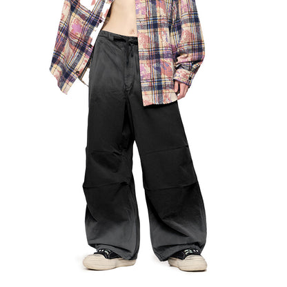 Jie Zhan men's clothing | Ready-to-wear washed wide-leg inkjet overalls 2025 Autumn New Drityfit azut dyed