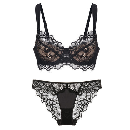 Franse sexy lingerieset met wimperkant