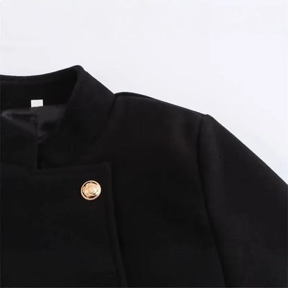 SAW AliExpress independent station Autumn New coat coat lapel long sleeve soft suit jacket 9037141