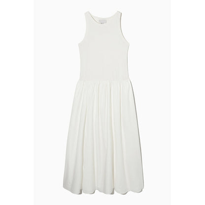 COS style 2024 Summer new casual version round neck stitch stitching vest dress stitching design