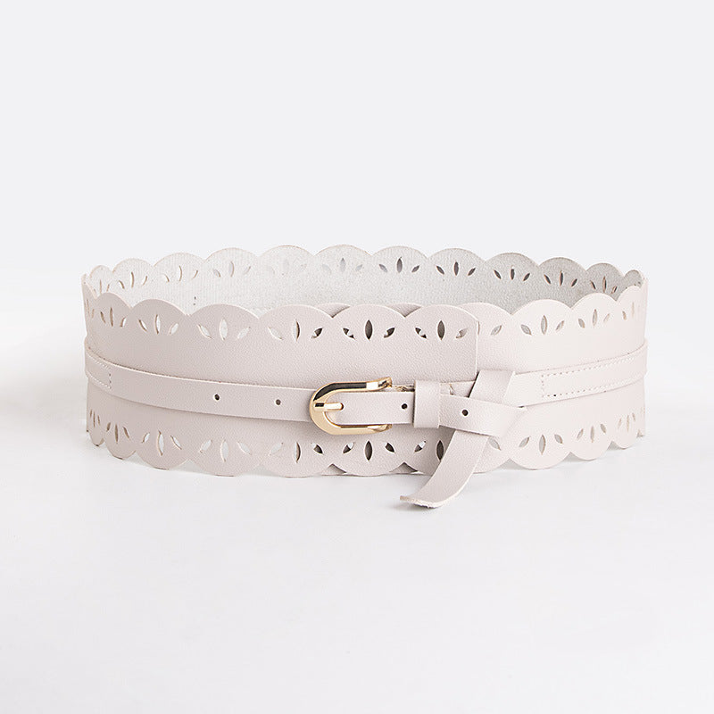 Bohemian belt bohemian style belt lace cutout sweet lady wide belt women's all-match waist seal