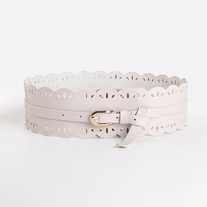 Bohemian belt bohemian style belt lace cutout sweet lady wide belt women's all-match waist seal