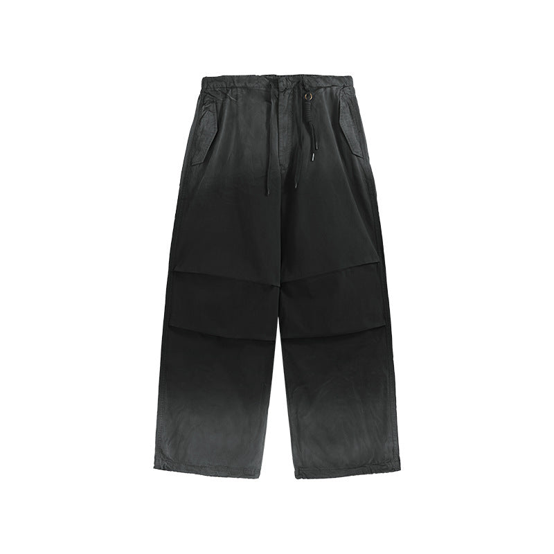 Jie Zhan men's clothing | Ready-to-wear washed wide-leg inkjet overalls 2025 Autumn New Drityfit azut dyed