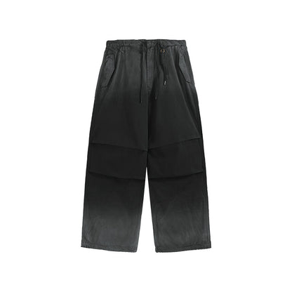 Jie Zhan men's clothing | Ready-to-wear washed wide-leg inkjet overalls 2025 Autumn New Drityfit azut dyed