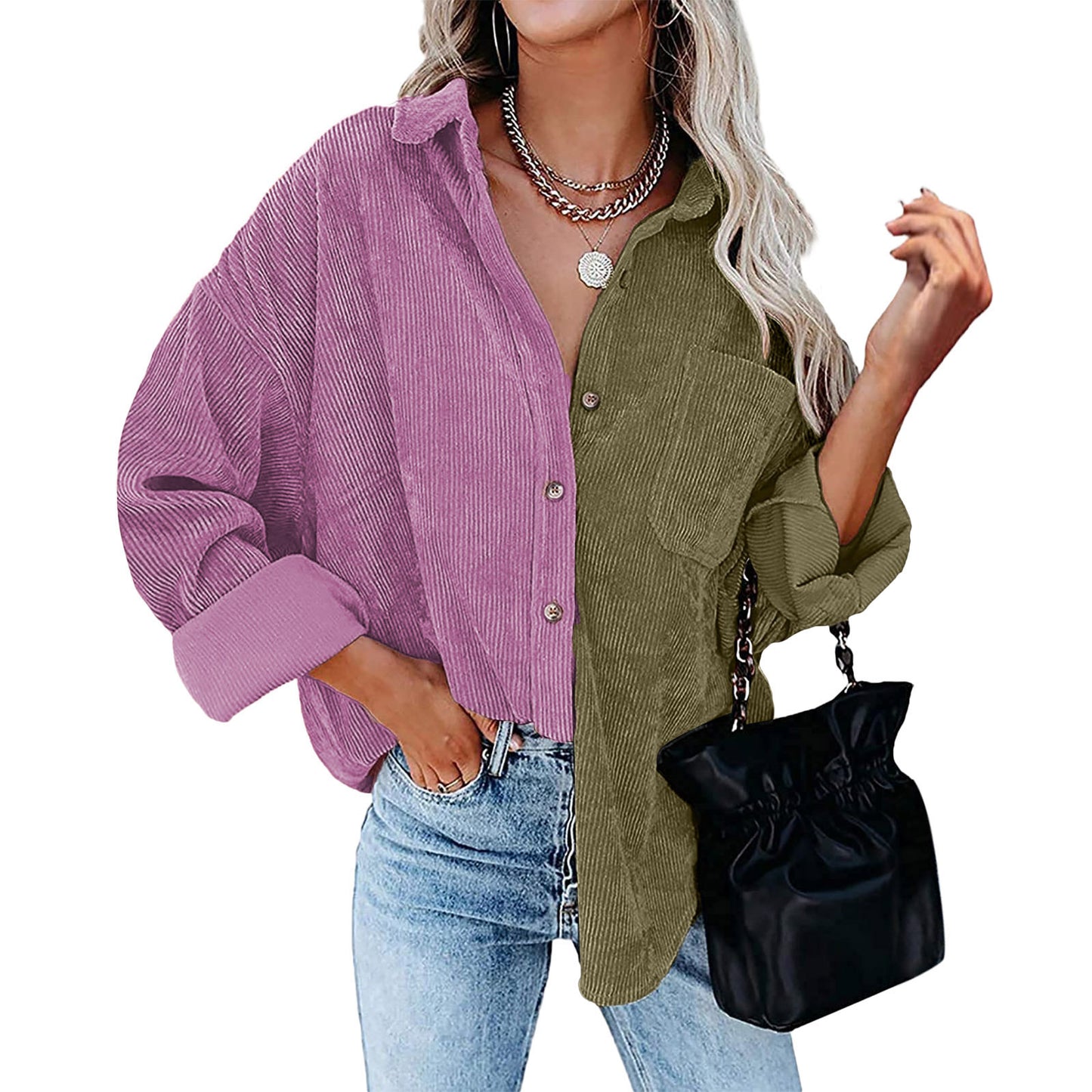 Amazon independent station hot sale 2022 autumn and winter New Europe and America cross border Foreign Trade women's long sleeved shirt shirt for women