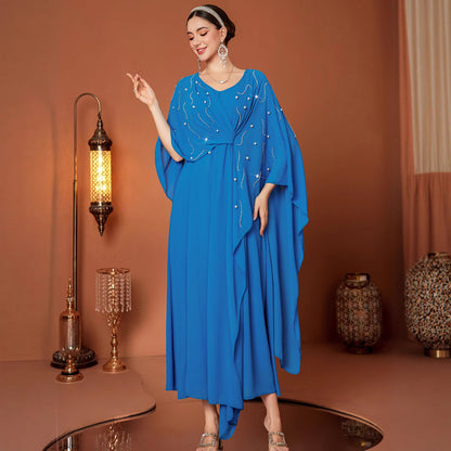 ZF4084 Blauwe Turkse manteljurk