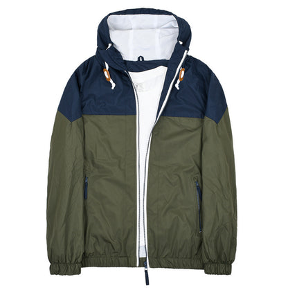 Men's lightweight windbreaker waterproof raincoat men's jacket outdoor shell jacket men's jacket thin single punch soft shell jacket