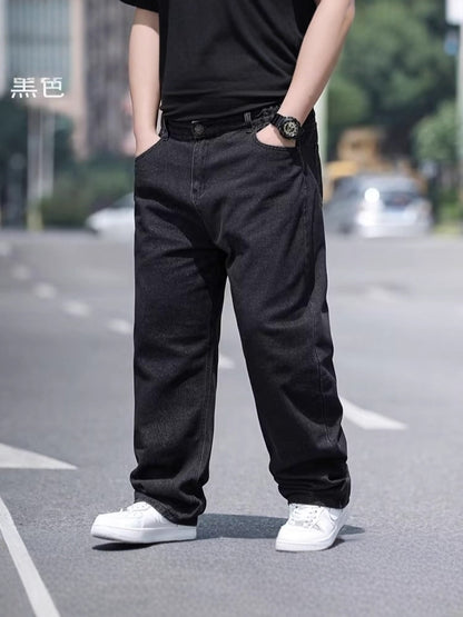 Jeans men's plus-sized plus size fat guy straight-leg trousers Джинсы ДжиДжинс