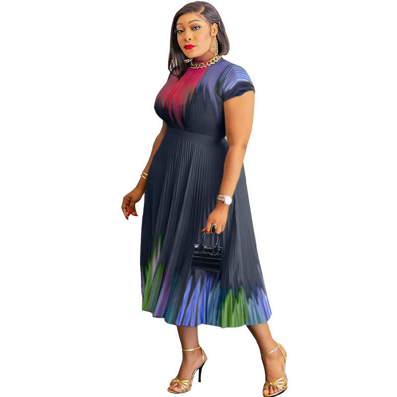 Plus Size Loose Sleeveless Dress Spring Floral Print |women's clothing