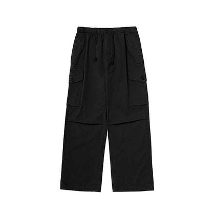 Jie Zhan men's clothing | Azut dyed paratrooper overalls fall 2025 retro Street Tide brand loose parachute pants
