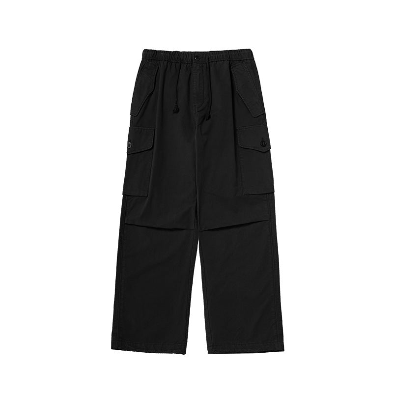 Jie Zhan men's clothing | Azut dyed paratrooper overalls fall 2025 retro Street Tide brand loose parachute pants