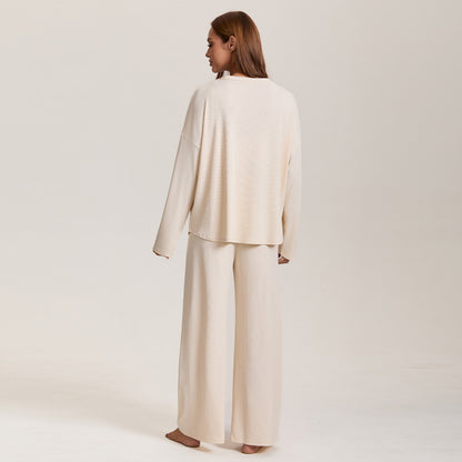 Autumn new spring and autumn women's pajamas cross-border foreign trade sling coat & trousers three-piece set plus size homewear
