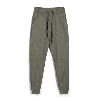 European Plus Size Men's Patchwork Cargo Pants New Tapered