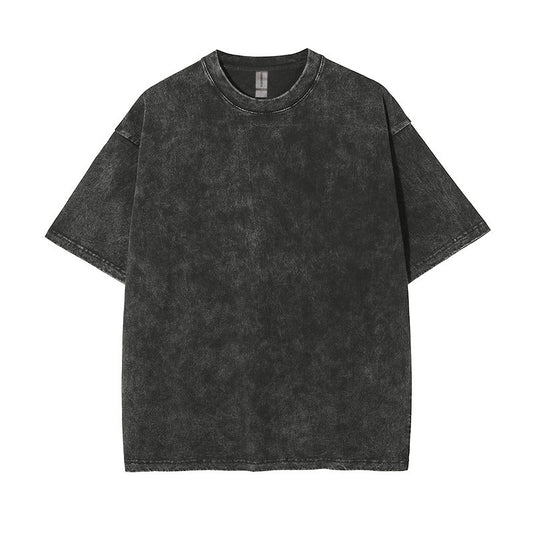 Strict selection Europe and America gewassen distressed T-shirt met korte mouwen voor heren