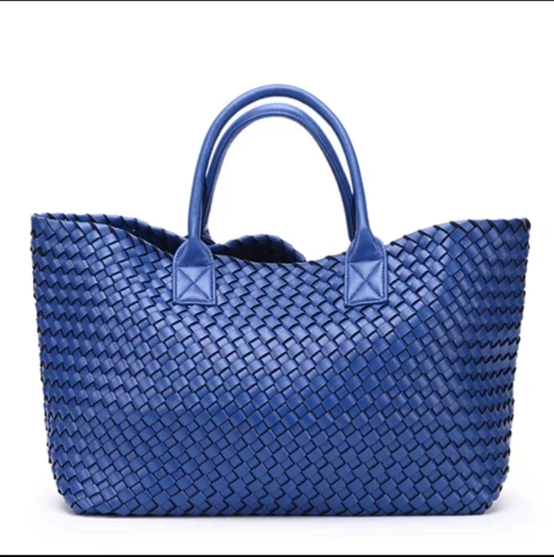 2025 New woven tote big bag fashionable high-end handbag celebrity same style trendy hand-carrying bag shoulder bag
