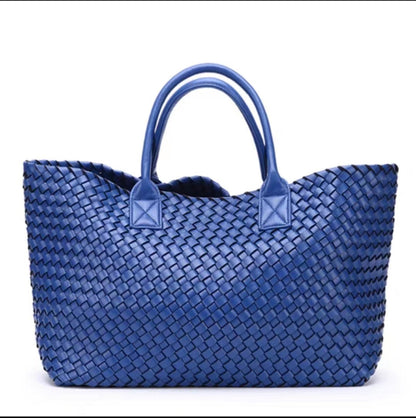 2025 New woven tote big bag fashionable high-end handbag celebrity same style trendy hand-carrying bag shoulder bag