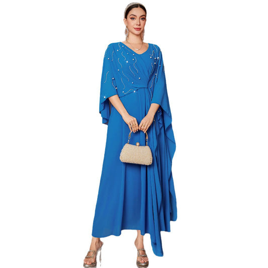 ZF4084 Blauwe Turkse manteljurk