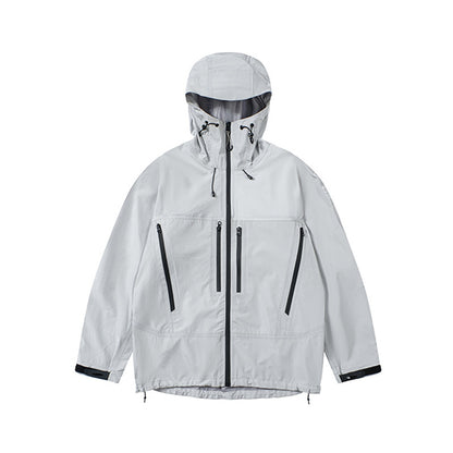 Jie Zhan men's clothing | Full-pressure glue zipper shell jacket Autumn New Teflon windproof jacket men's coat
