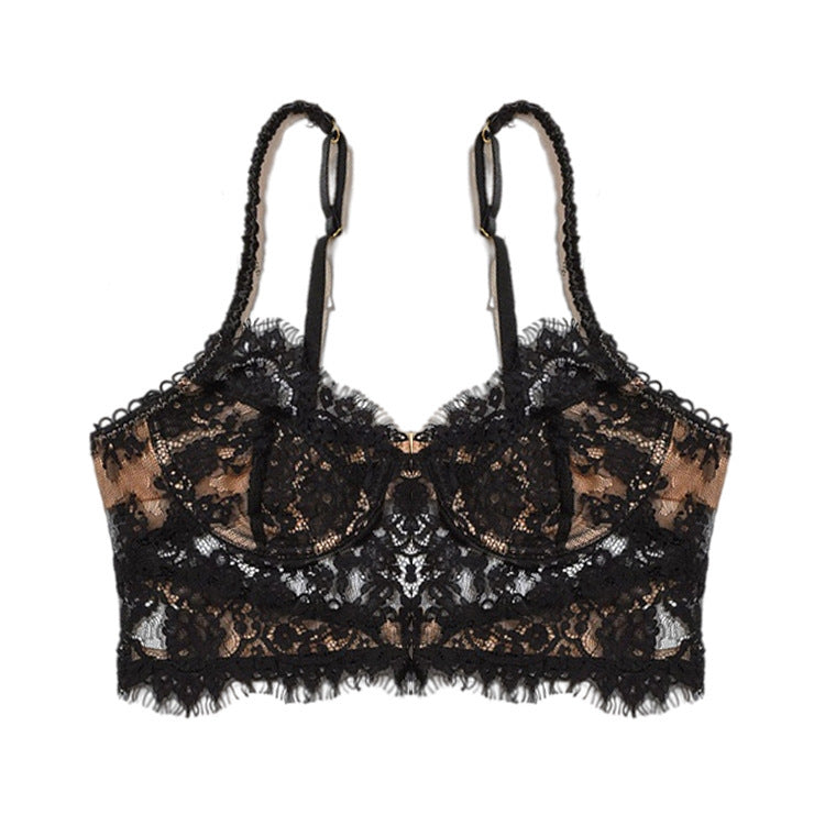 New product best-selling European and American bandeau sling backless vest eyelash sexy lingerie slim sexy lingerie