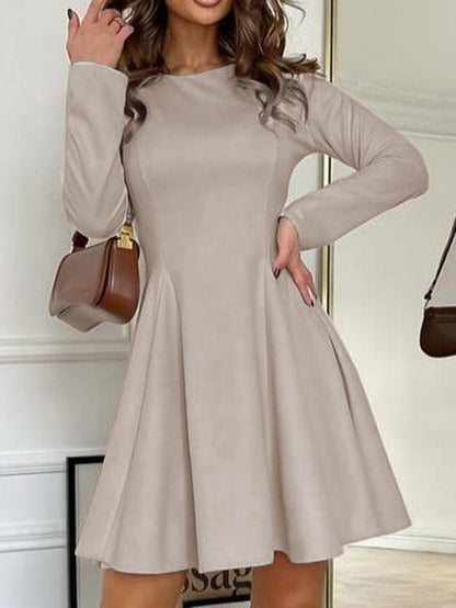 Kaikuo European and American elegant style long sleeve Waist Maxi dress women's clothing 2025 autumn and winter Amazon independent station