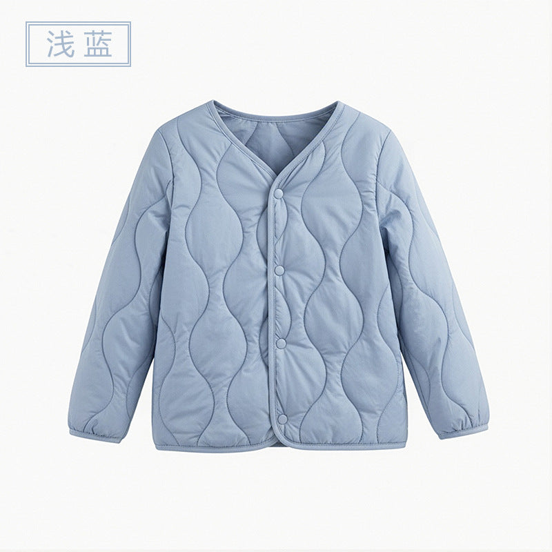Children's lightweight wool filled down jacket liner warm long sleeves boys and girls children teens babies school uniform winter clothes