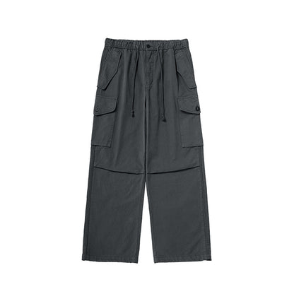 Jie Zhan men's clothing | Azut dyed paratrooper overalls fall 2025 retro Street Tide brand loose parachute pants
