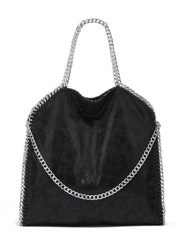 Women's bag new chain bag European and American fashion brand S handbag simple folding women's bag M shoulder bag casual satchel
