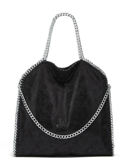 Women's bag new chain bag European and American fashion brand S handbag simple folding women's bag M shoulder bag casual satchel