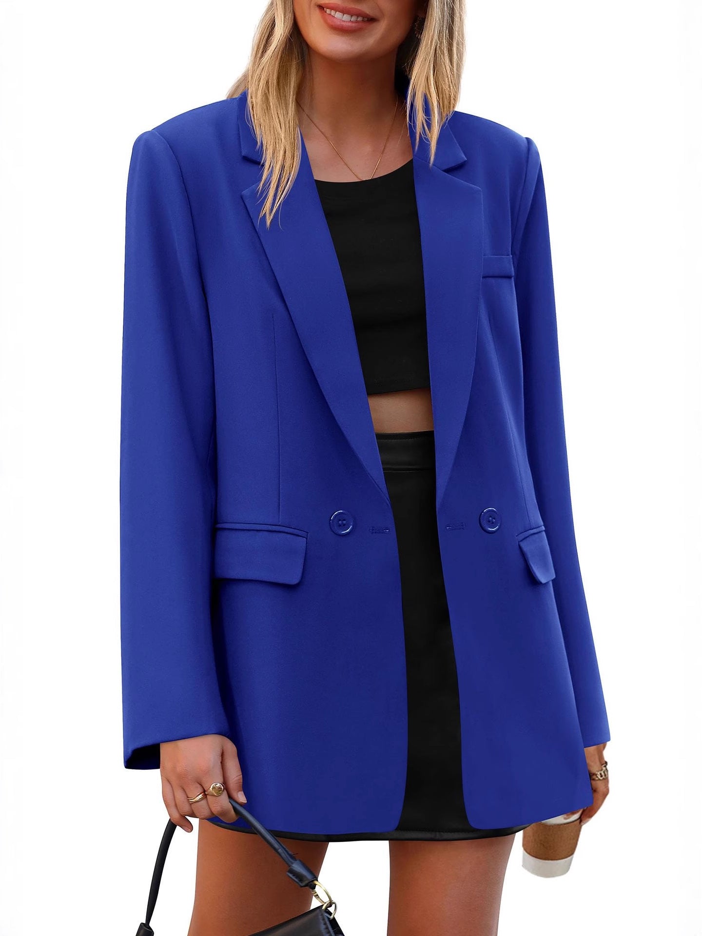 Europe and America cross border Amazon small suit 2025 autumn and winter commuter suit lapel slim temperament