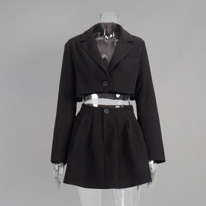 New European Style Blazer Skirt Suit