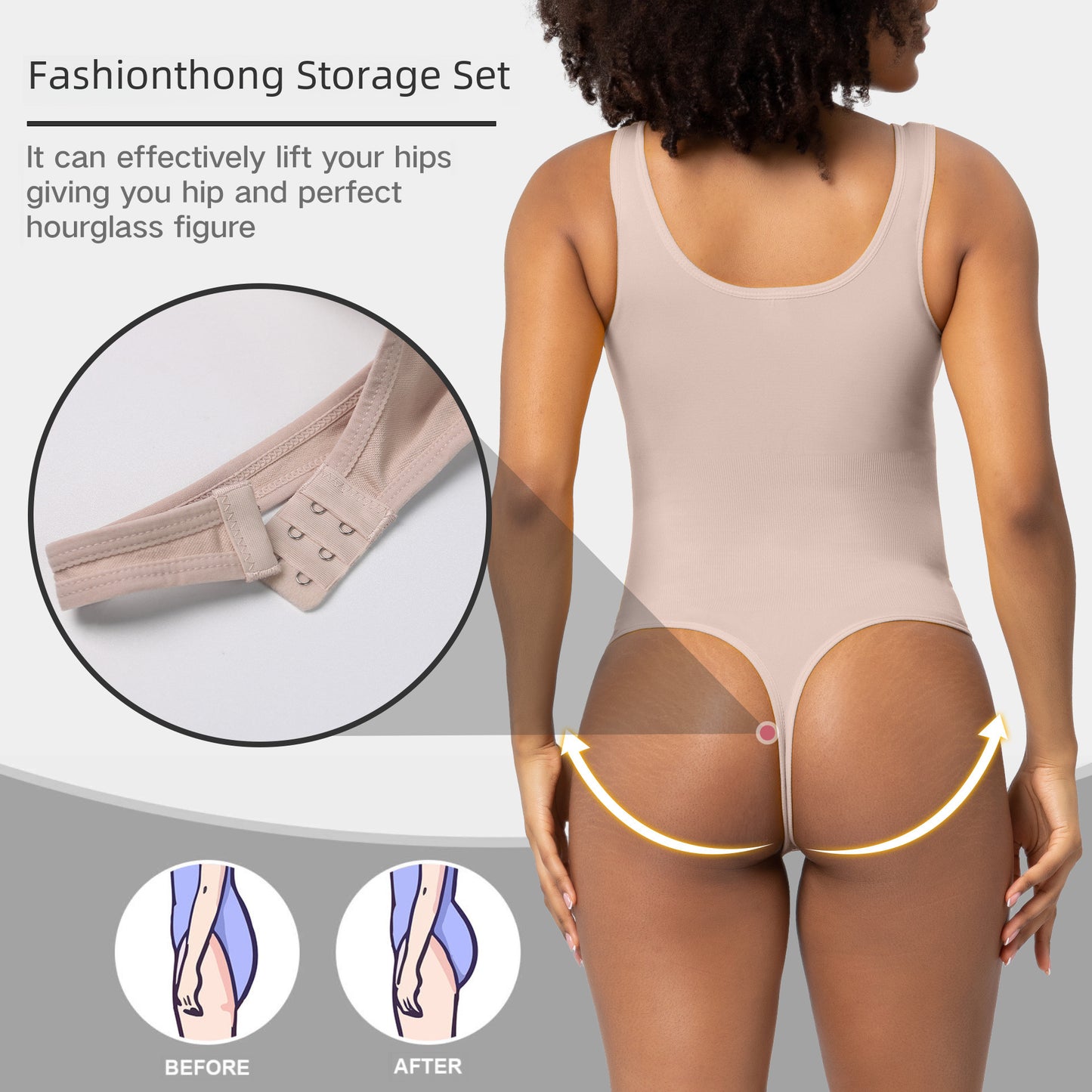 European and American spring and summer new one-piece corset T-shaped abdominal pants body shaping seamless corset body-shaping corsets
