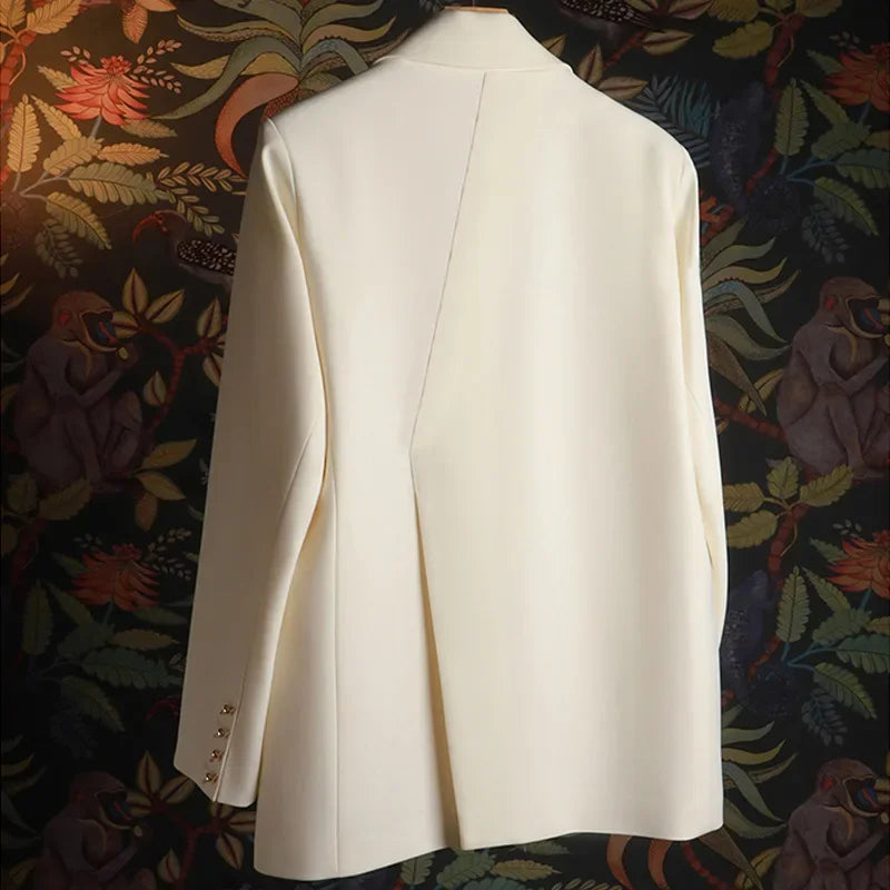 Suit jacket for women 2024 new spring and autumn casual design sense niche suit jacket split