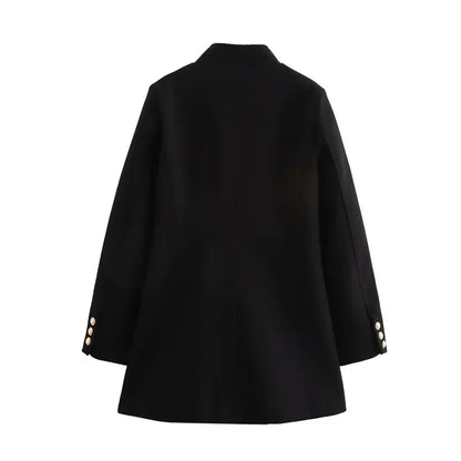 SAW AliExpress independent station Autumn New coat coat lapel long sleeve soft suit jacket 9037141
