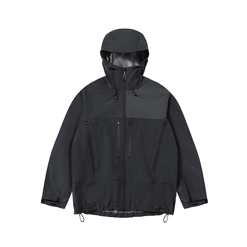 Jie Zhan men's clothing | Full-pressure glue zipper shell jacket Autumn New Teflon windproof jacket men's coat