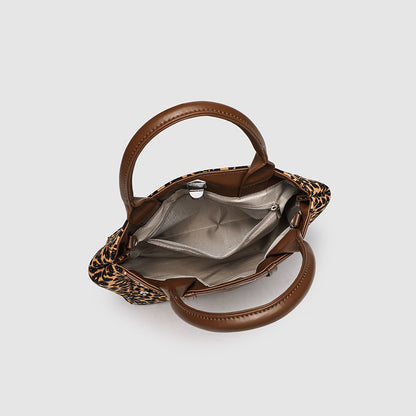 Women's Leopard Print Handbag Retro Shoulder Crossbody Bag |Shoulder bag