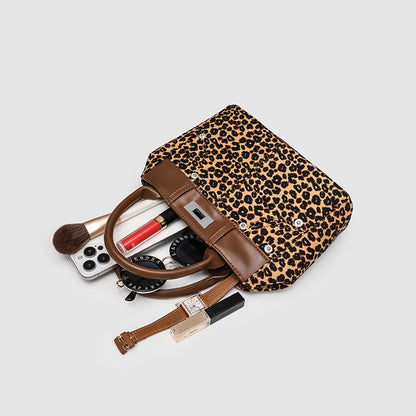 Women's Leopard Print Handbag Retro Shoulder Crossbody Bag |Shoulder bag