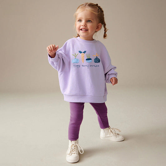 Little Maven Europees en Amerikaans schattig pak met lange mouwen voor meisjes