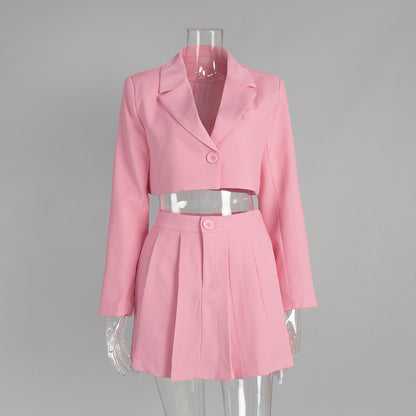 New European Style Blazer Skirt Suit