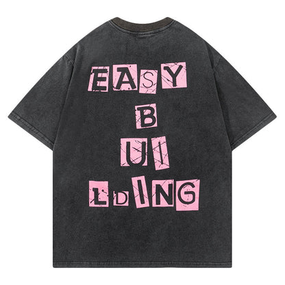YPRS men's clothing European and American fashion brand design ins style washed vintage T-shirt men's loose summer heavy T-shirt