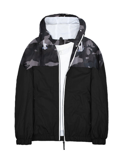 Men's lightweight windbreaker waterproof raincoat men's jacket outdoor shell jacket men's jacket thin single punch soft shell jacket