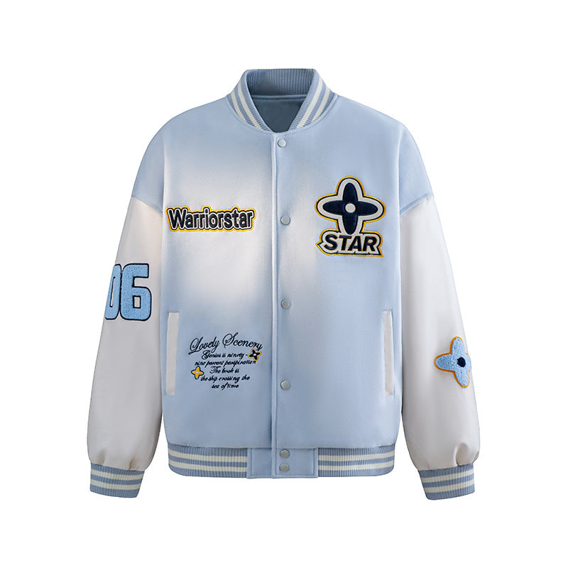 Jie Zhan YOU goods | Diamond embroidered American sports baseball uniform 25 Autumn New American flight jacket men