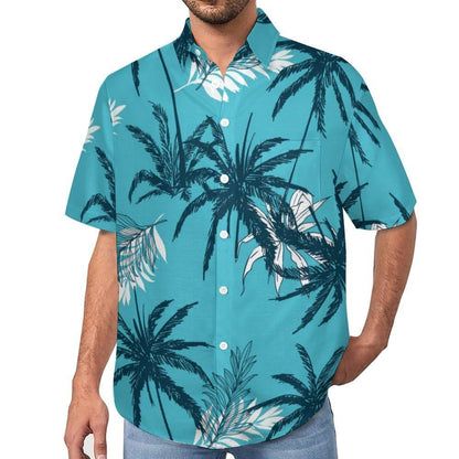 Men's Hawaiian shirt short sleeve button shirt tropical summer beach blouse casual floral Hawaiian shirt