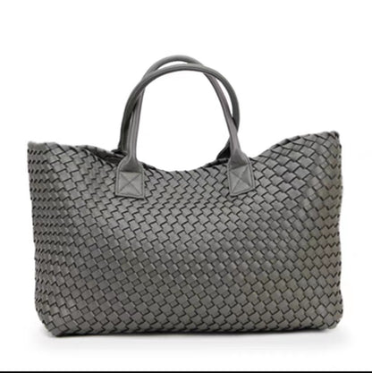 2025 New woven tote big bag fashionable high-end handbag celebrity same style trendy hand-carrying bag shoulder bag