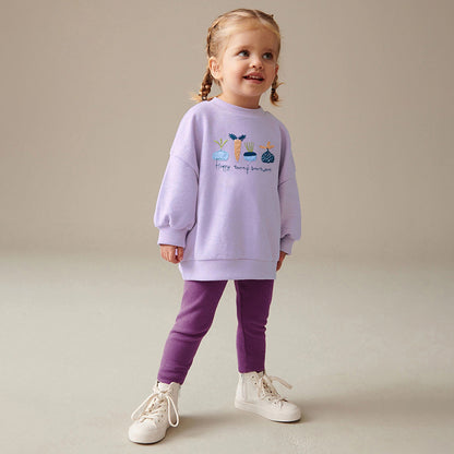Little Maven Europees en Amerikaans schattig pak met lange mouwen voor meisjes