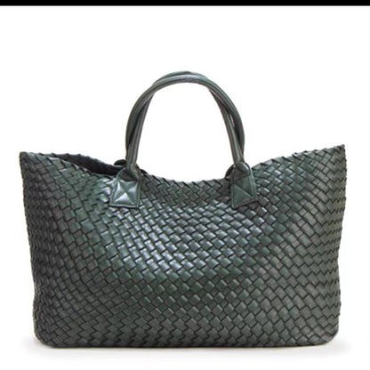 2025 New woven tote big bag fashionable high-end handbag celebrity same style trendy hand-carrying bag shoulder bag