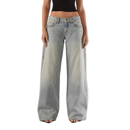 ⑦ J8712026 new cross-border generation women's autumn jeans pocket design fashion loose casual