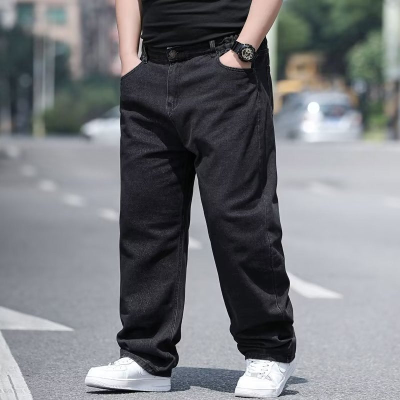 Jeans men's plus-sized plus size fat guy straight-leg trousers Джинсы ДжиДжинс